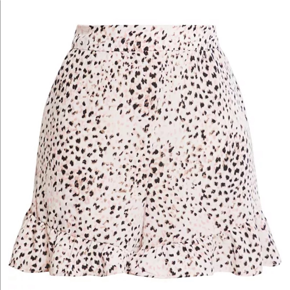 BCBGmaxazria Ruffles Animal Print Shorts
